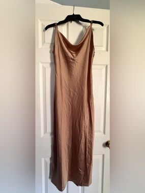 T.J.Maxx Nude/Taupe Slip Dress